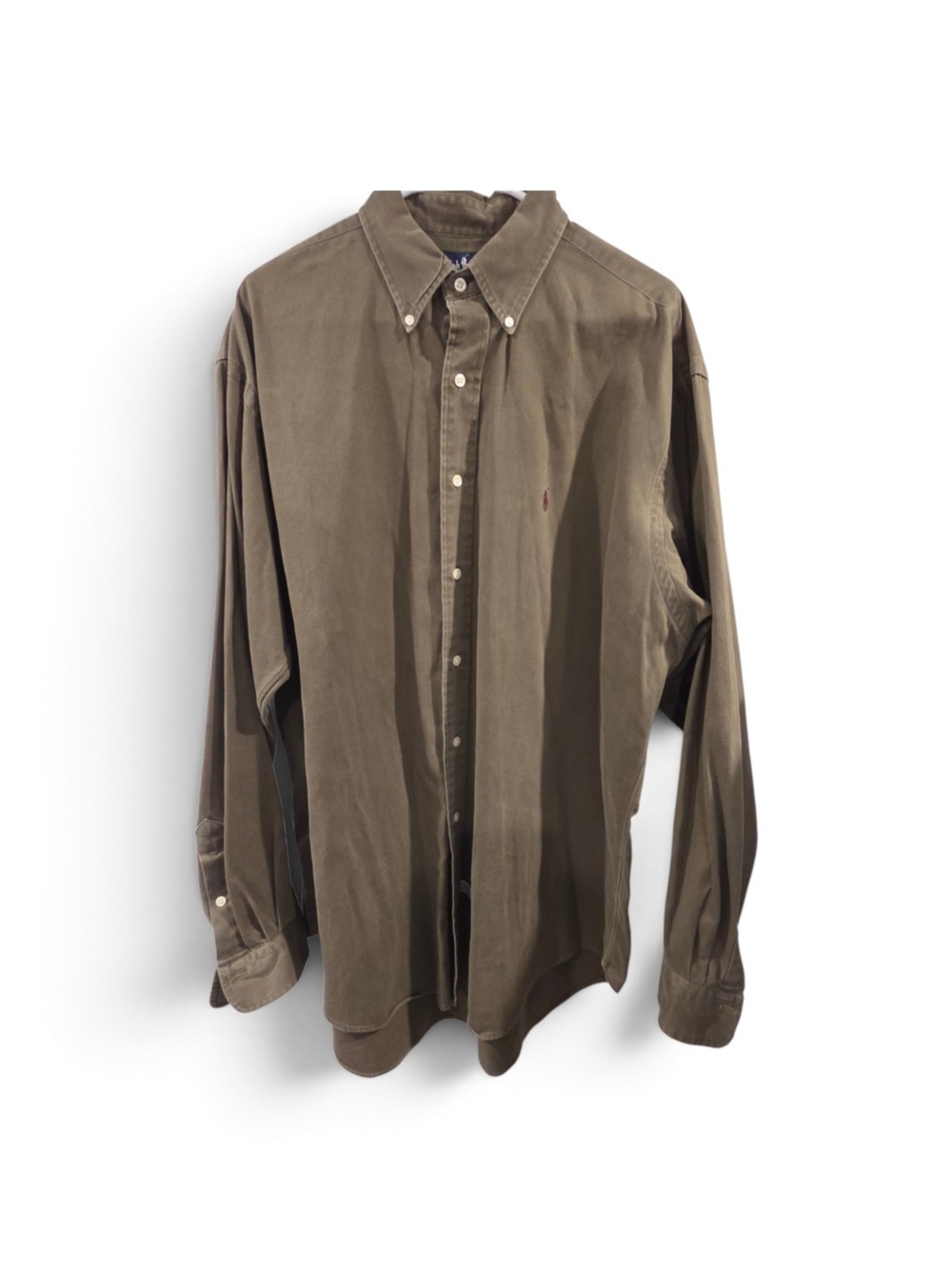 Ralph Lauren Brown Long-Sleeve Button-Down Shirt